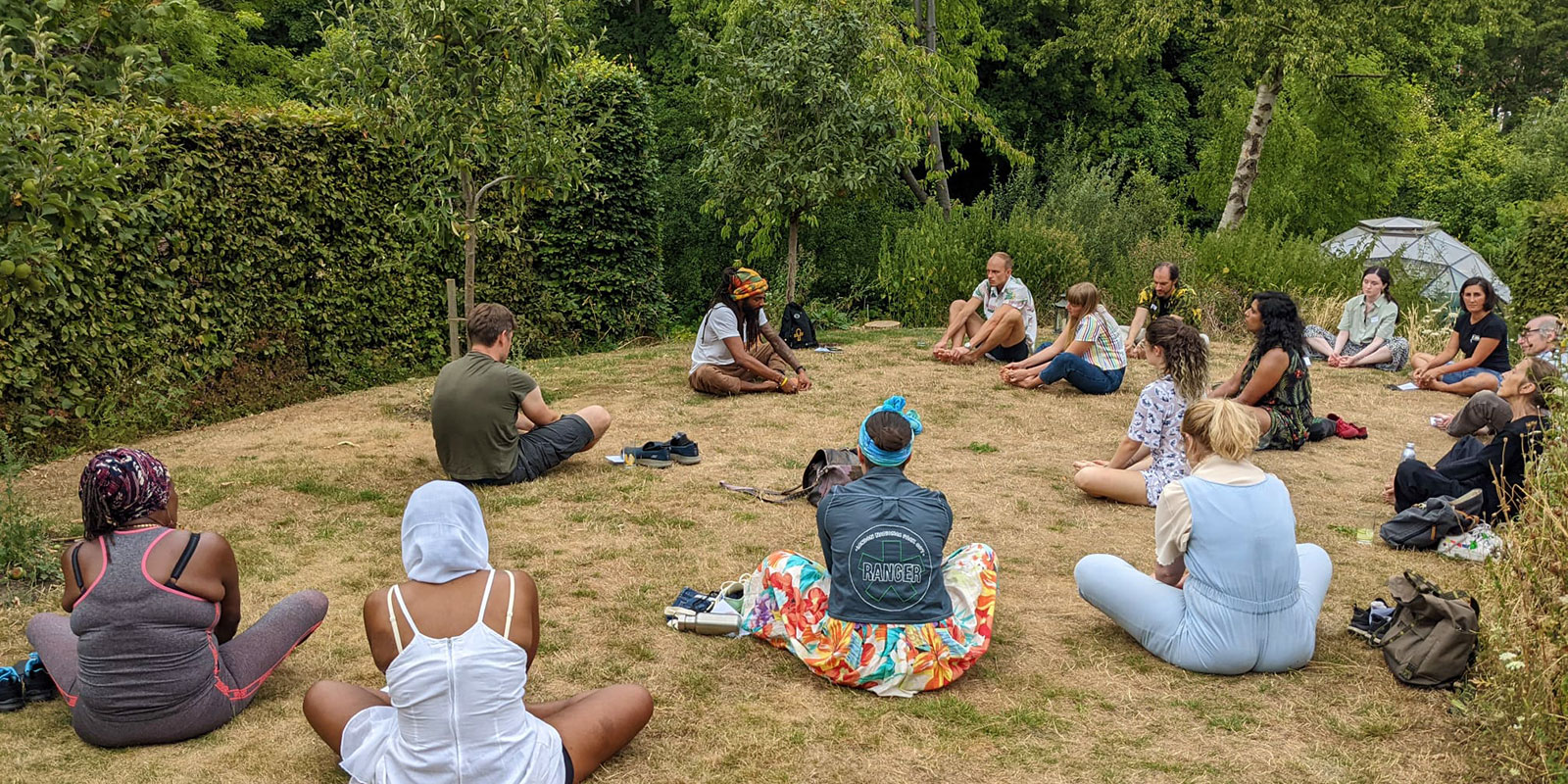london national park city third aniversary event omved gardens rangers blog yoga marlon