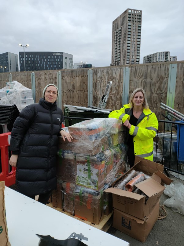 McLaren Group and Wembley Park team boxing up School Nature Connection packs