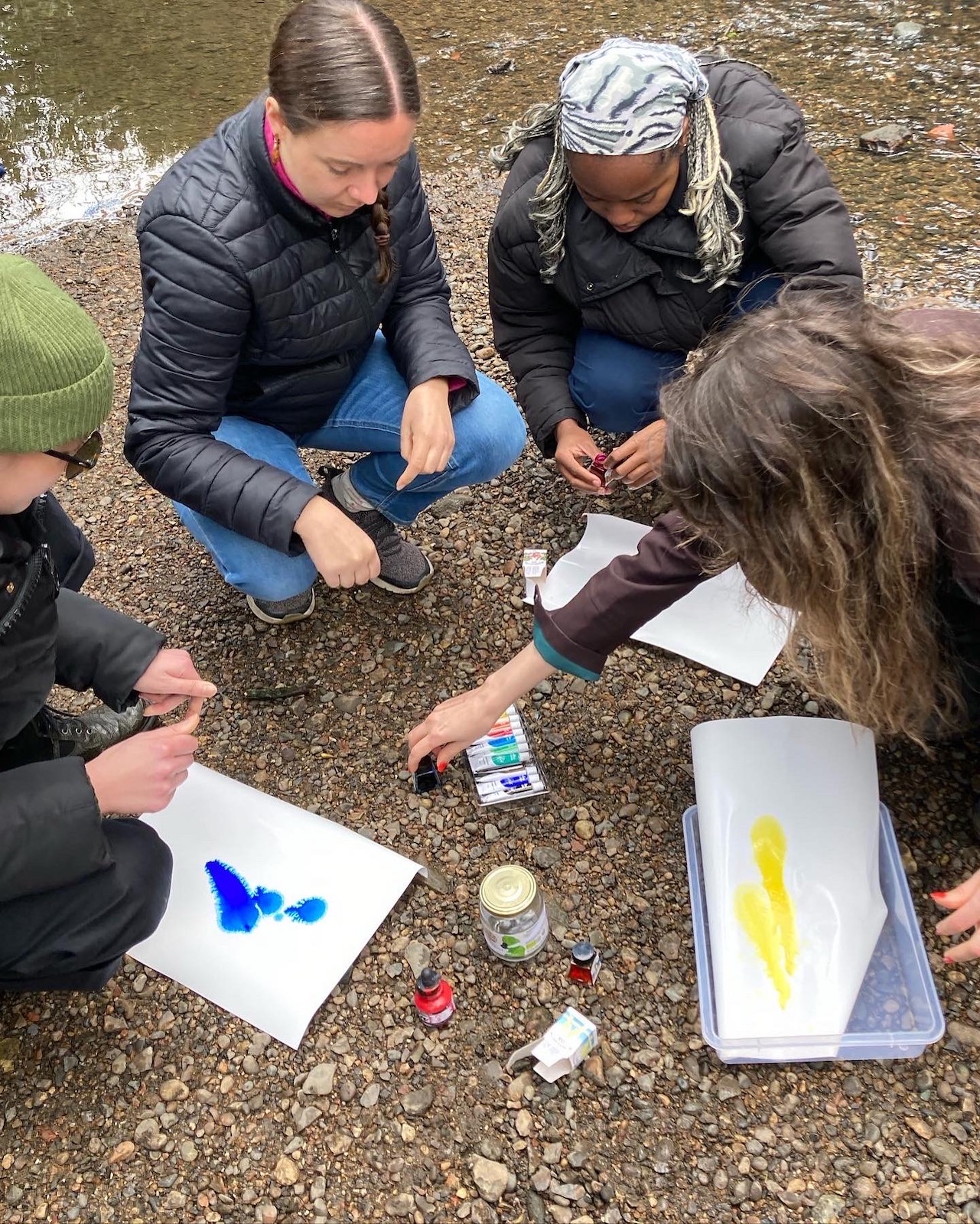 Water art on Artecology walk #3 Springing into Brent River Park Credit: Rhona Eve Clews