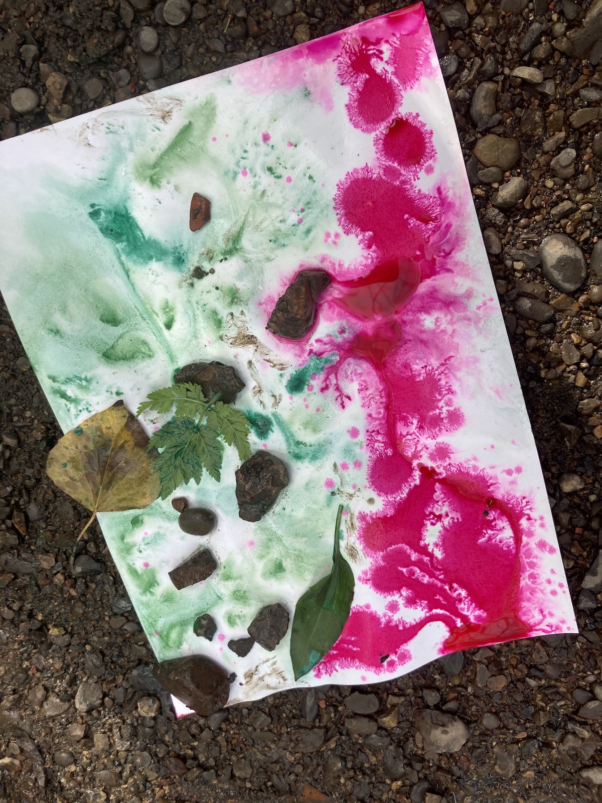 Water artwork on Artecology walk #3 Springing into Brent River Park Credit: Rhona Eve Clews